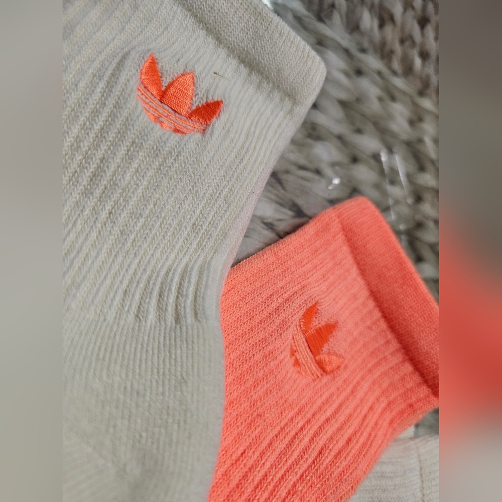 adidas 3-Pack Trefoil Crew Women's Socks - Picture 6 of 7